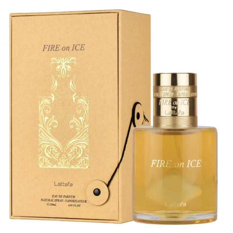 Lattafa Fire On Ice – Fruity, Spicy, Woody, Ambery – Eau de Parfum Spray Long-Lasting Fragrance for Unisex, 3.71 Ounce / 110 ml