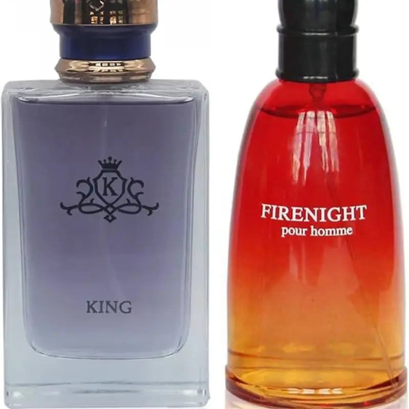 King&Fire Men Cologne Set Eau De Parfum Spray For Men Fruity Notes Enriched By A Strong Woody Based Fragance Ideal for Day Wear - 3.4 Fl Oz