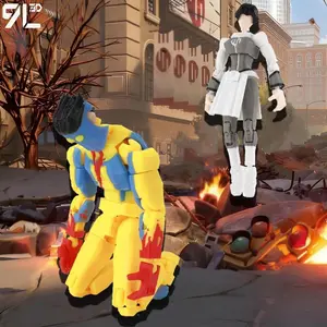 9L3D Printe Dummy 13 T13 Lukey13 Unbeatable Anissa Bulletproof Action Figure Anime Collectible Model Desktop Toys For Kids Gifts