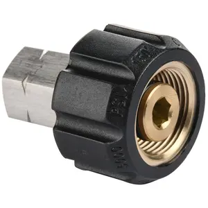 Garden Hose Connectors, Tool Daily Pressure Washer Adapter - Female Metric M22 to 1/4 Inch Female NPT Fitting, 5000 PSI (Father's Day Gift)