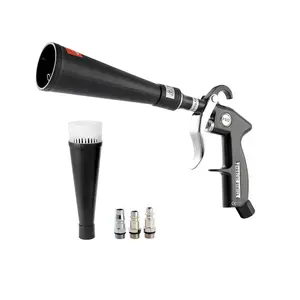 VEVOR Car Cleaning Gun, 6-9.2 Bar High-Pressure Air Blow Gun with 2 Set Nozzles, 360 °   Rotating Nozzle for Complete Cleaning, Quickly Blasts Dirt and Dust from Surface, Work with 1/4 NPT Air Compresso