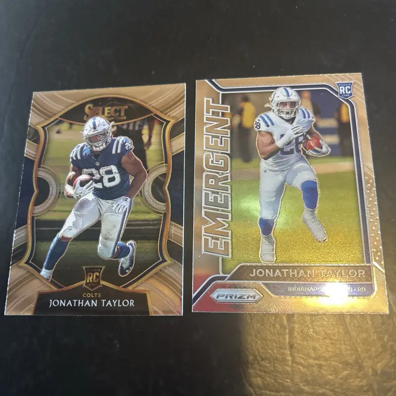 Jonathan Taylor Rookie Cards Indianapolis Colts 2-Pack Collectible Sports Trading Cards