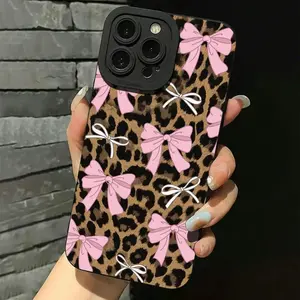 Fashion Bow Pattern Phone Case, Cute Phone Protective Cover, Phone Accessory Compatible with iPhone 11 12 13 14 15 Pro Max
