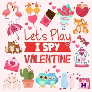 USED-Let's Play I Spy Valentine: A Fun Picture Puzzle Book for 2-5 Year Old girls and boys Adding Up Book,Interactive Picture Book for Preschoolers & Toddlers (Valentine's Day Activity Book) by Education Fun Books (Paperback)