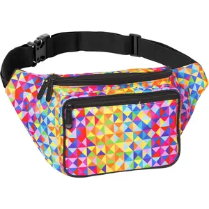 Rainbow Fanny Pack Belt Bag I Mens Fanny Packs for Women - Crossbody Bag Bum bag  Bag  Pack - For Halloween costumes, for Hiking, Running, Travel,  and
