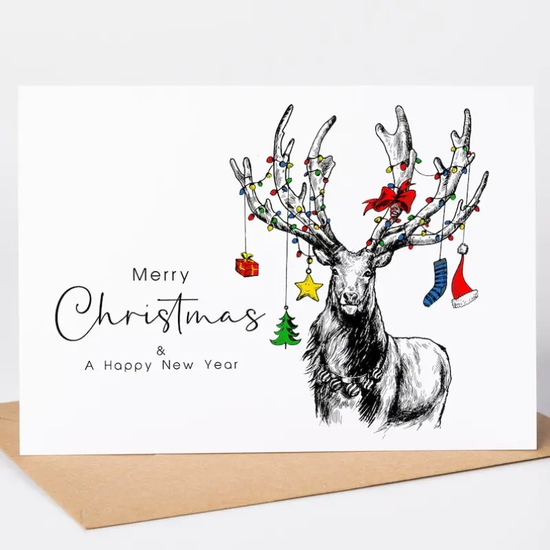 Corporate Christmas Cards Branded | Corporate | Company | Christmas Cards for Clients Staff, Co-Workers, Teams & Clubs Christmas Cards