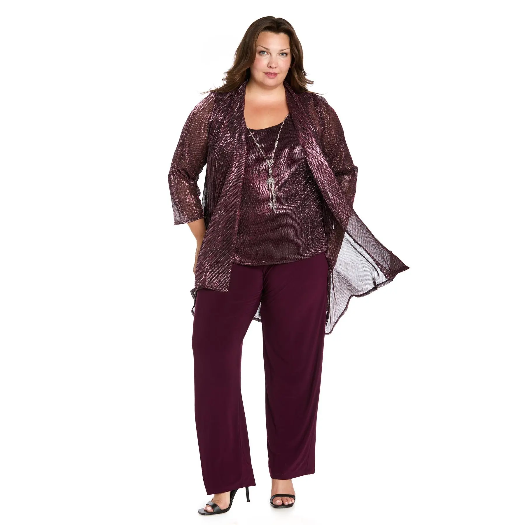 Festival Crinkle Duster Pant Set - Plus