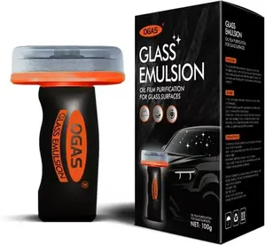 OGAS Windshield Cleaner 100g - Removes Oil Film, Waterproof & Anti-Fog, Hydrophobic Treatment for Car Glass, Safe Rainproof