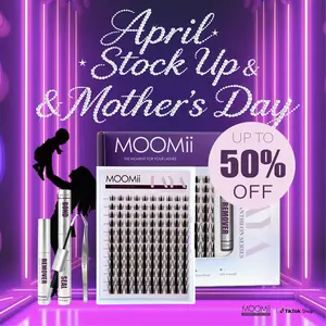 FAYA | MOOMii MangaMagic Collection Upgrade U Lashes with Ultra-Dense, Waterproof, Long-Lasting Lashes | Fairy | Fashion Wet Look | Beginner-Friendly DIY Lashes for a Flawless, Voluminous Look | Trendy & Must-Have Clusters Daily Makeup