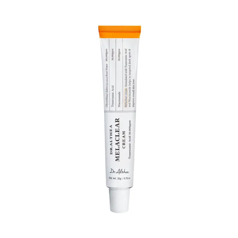 [Dr.Althea] Melaclear Cream 20ml - Tranezamic Acid(TXA), Niacinamide, Licorice Root Extract, Korean Vegan Skincare, Face Moisturizer for Dark Spot & Hyperpigmentation Care,