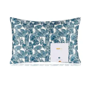 ZIMASILK Silk Floral Print Pillowcase - 19 Momme 100% Mulberry Silk - Skin Friendly and Protect Hair -Soft and Smooth - Leaves Print