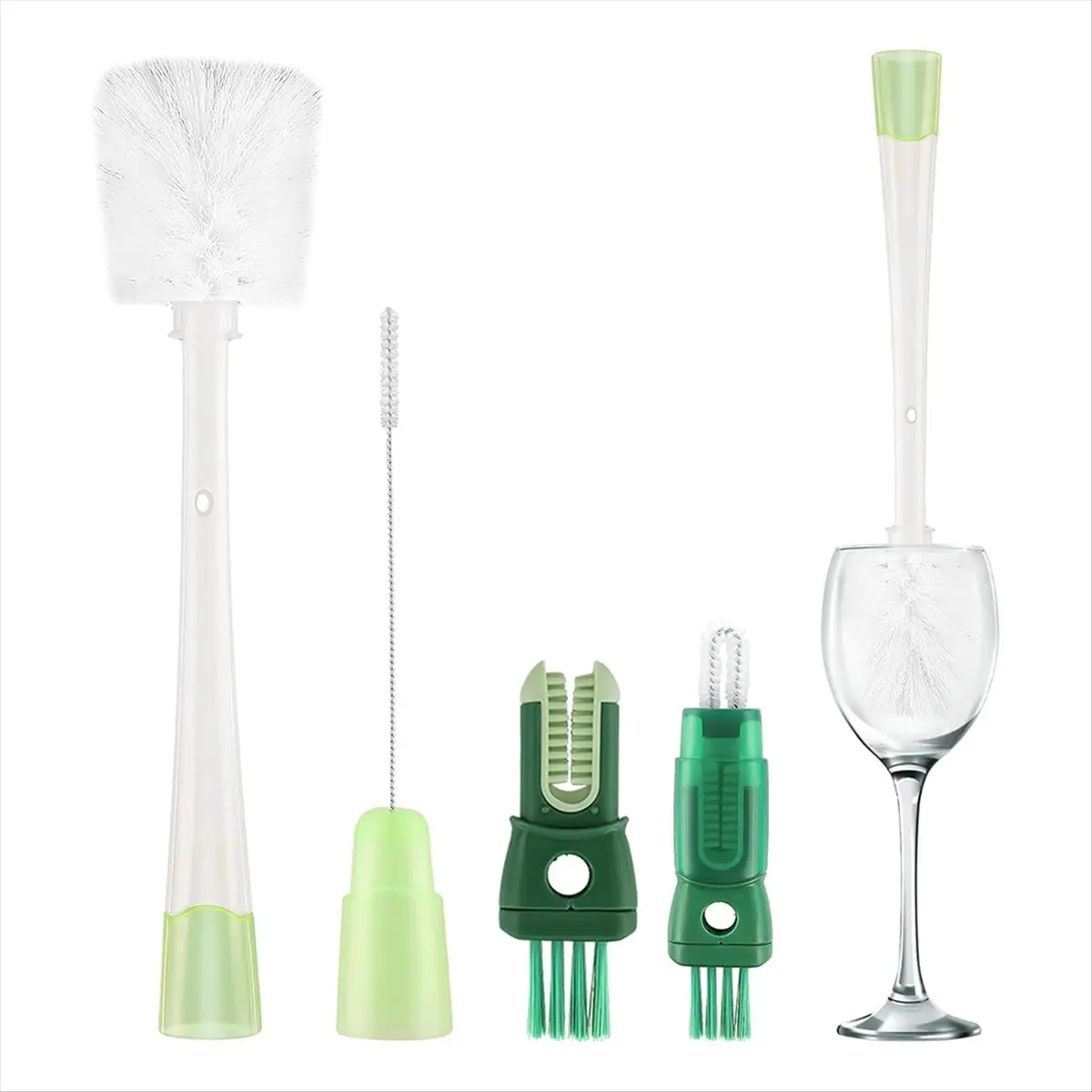 5 in 1 Water Bottle Brushes for Cleaning, Easily Cleans the Cup Mouth, Lid, Bottom, and Straw, Cleaning Tools