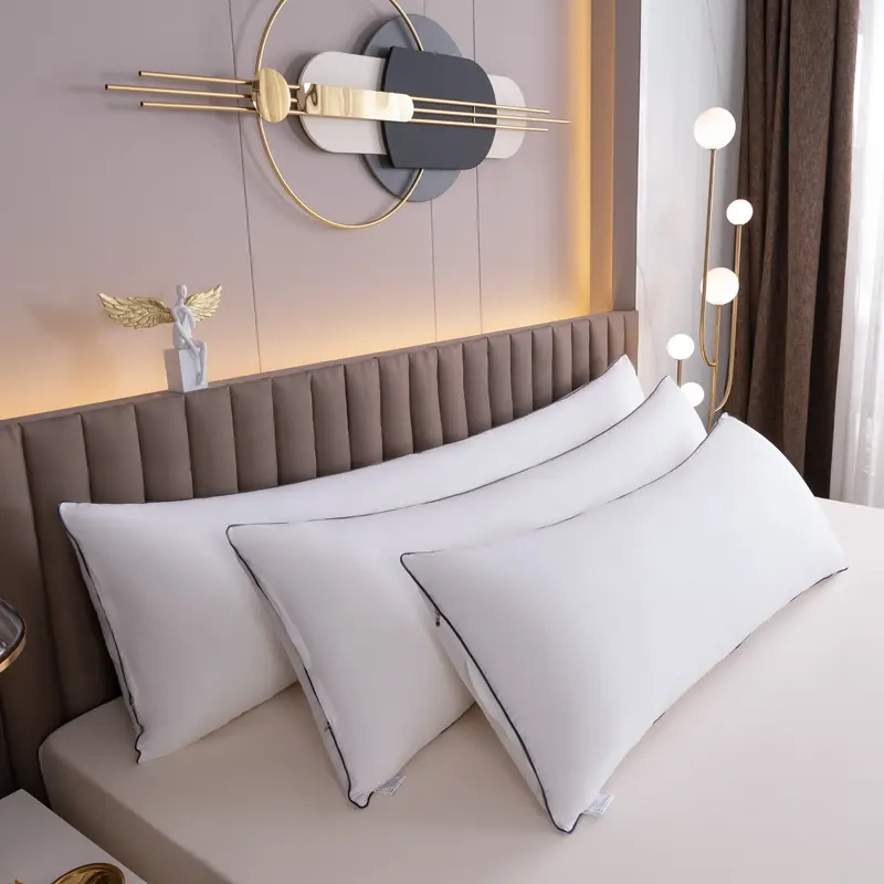 New Soft Plush Long Pillow Body Pillow Pregnancy Pillow Suitable for Hotel Home Bedroom, 1 Piece Pack, Comfortable and Skin-Friendly