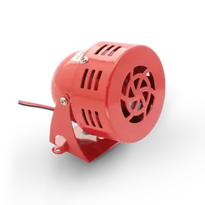 Shopcorp 12V Industrial Motor Alarm Bell Horn Sound Buzzer Siren, Decibel Security (116 Decibels)