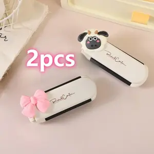 2pcs 2-in-1 Foldable Makeup Mirror & Hair Brush | Portable Pocket Compact Mirror for Travel & Party, Outdoor & Vacation Use, Ideal Party Favor & Festive Decor, Perfect Gift for Women