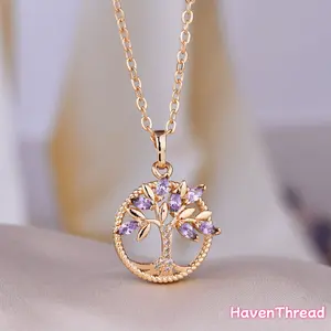 Stylish And Eye-Catching, This Life Tree Necklace Features a Unique Design, Making It a Perfect Personalized Gift for Birthdays, Parties, Or Anniversaries