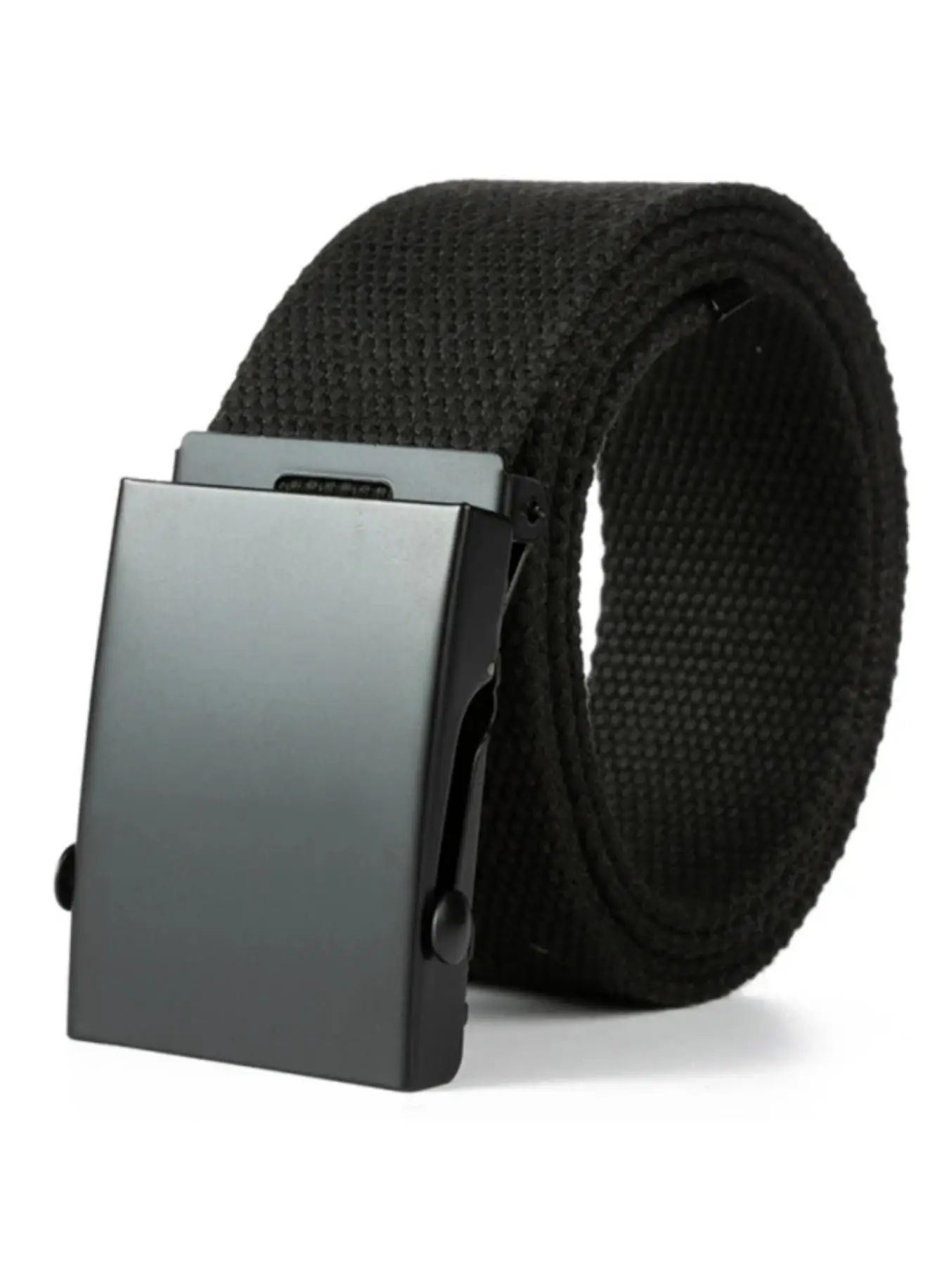 Unisex 1 Piece Solid Color Canvas Tactical Waist Belt, Casual Waistband for Jeans, Fashion Clothes Accessories for Daily Used