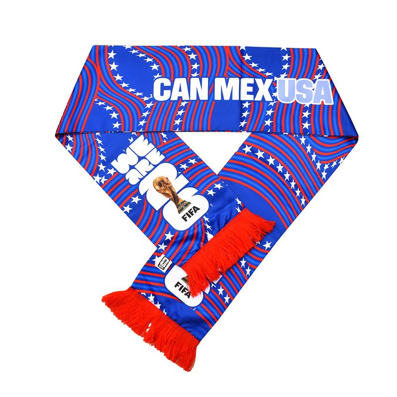 FIFA World Cup 2026 Fan Support Scarf High-Definition Print Lightweight Polyester Non-Stuffy Perfect for Fans Game Days Collect Gift Daily Wear