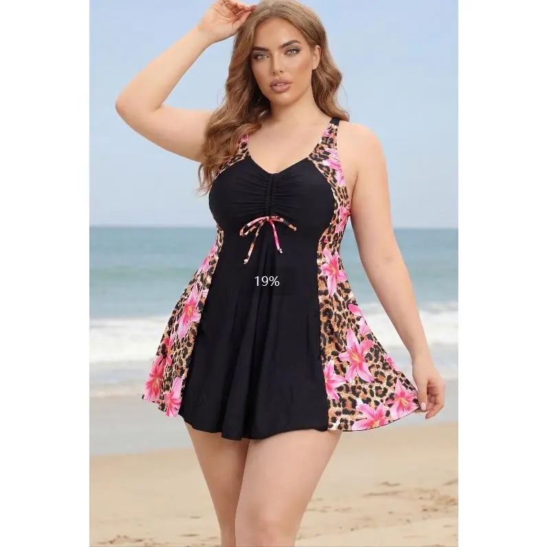 Black background leopard print pink lily