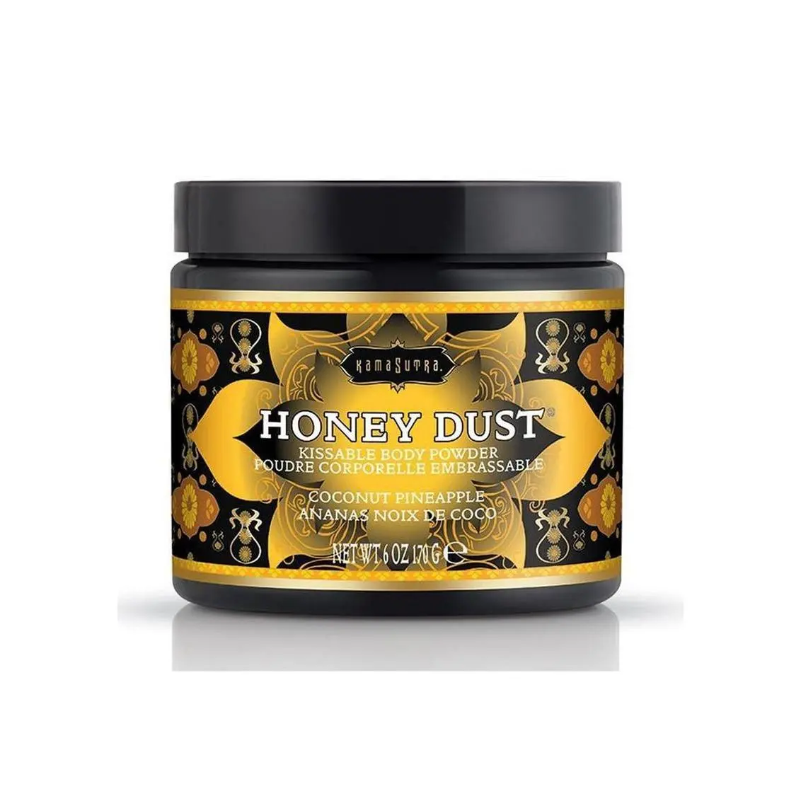Kissable Scented Dusting Powder - Talc-Free, Moisture-Wicking Coconut Pineapple Body Care Powder, 6 oz Single Item with Feather Applicator