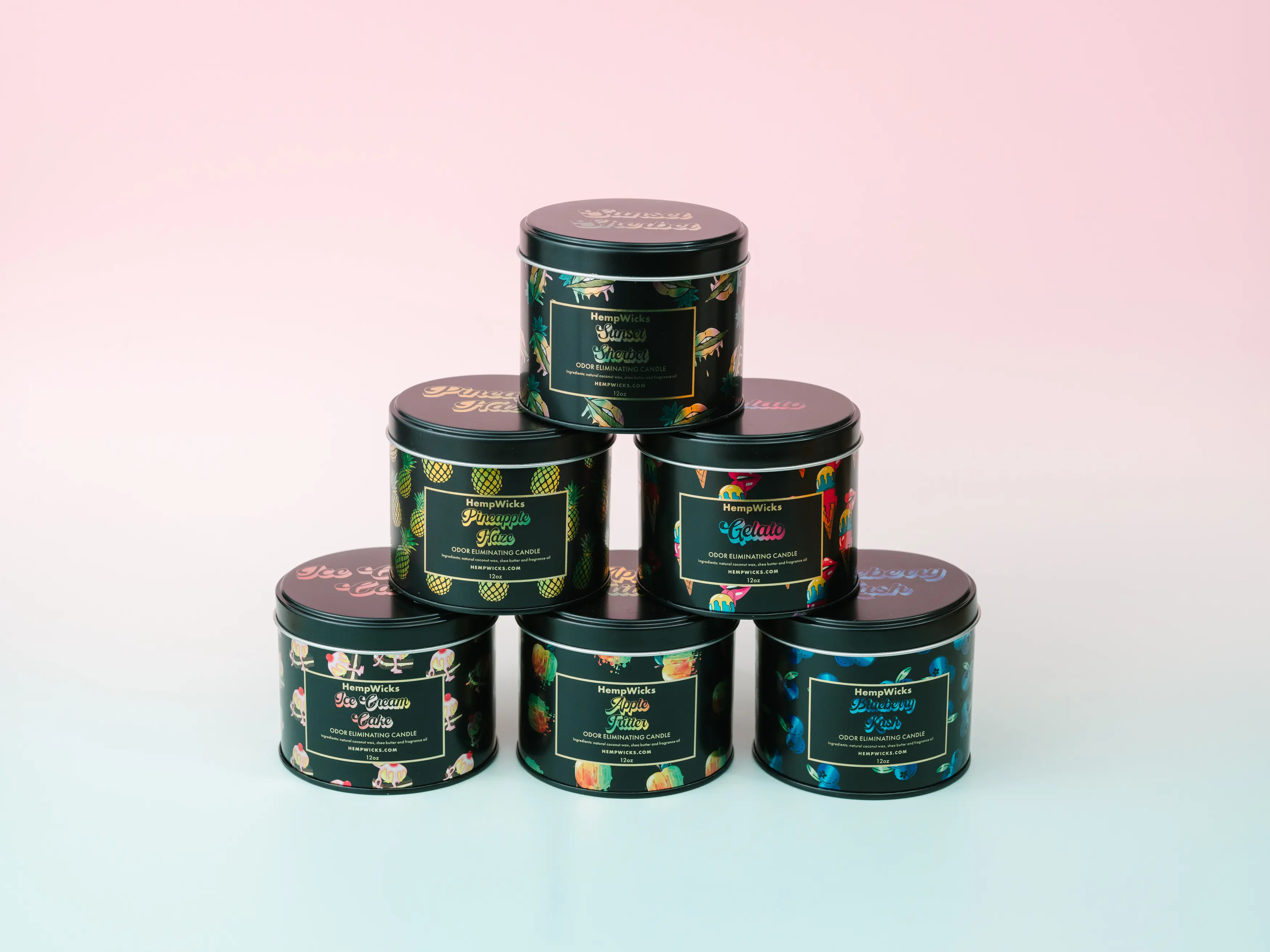 Hempwicks Candle - 8oz Reusable Tin Jar