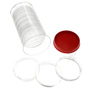 Capsule Tube & 15 Y65 Direct Fit Coin Capsules for 65mm 5oz Silver Libertad