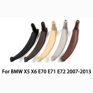 Interior Left Right Door Pull Handle Cover Trim Replacement Fit For BMW X5 X6 E70 E71 E72 2007-2013