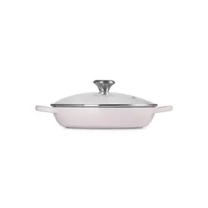 Le Creuset Enameled Cast Iron Signature Round Braiser with Glass Lid, 2.25 Qt.
