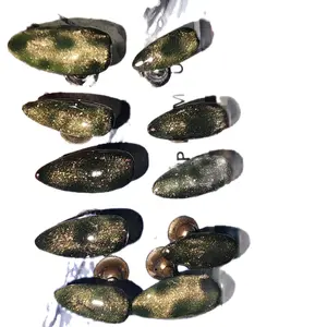 Green Tortoise Shell Press-on Nail Set - Unique Design for Your Collection