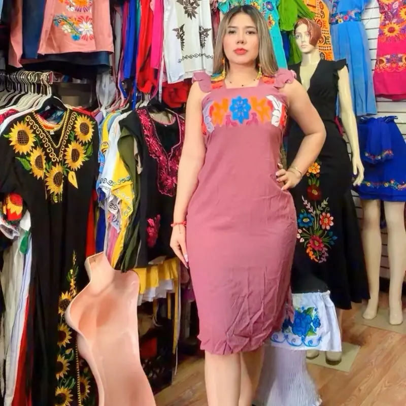 Vestido tirante tenango