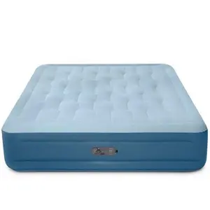Intex Mid Rise Hexbeam 14" Electric Pump Queen Air Mattress - Dark Blue Denim