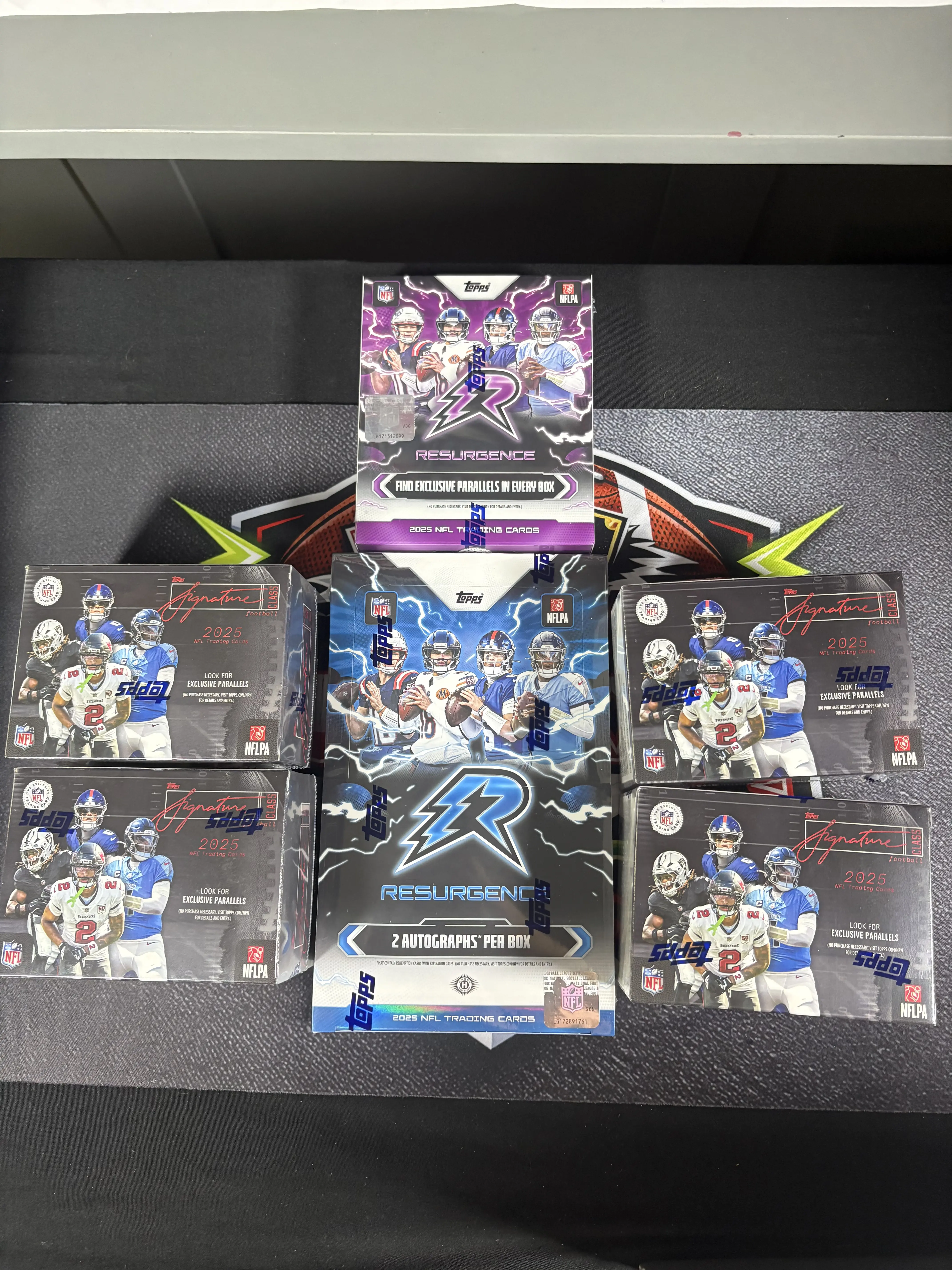 Break #74 [ALL CARDS SHIP] (1) Topps Resurgence Hobby Box ,  (1) Topps Resurgence Mega Box, (4) Topps Signature Blasters PYT