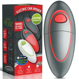 One Touch Electric Can Opener Fits Almost All Can Sizes for Seniors with Arthritis, Hand Held Battery Operated Can Opener with Smooth Edge, Food Safe Kitchen Gadgets