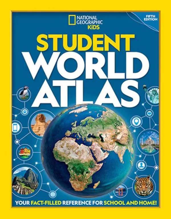 USED Book - National Geographic Student World Atlas, 5th Edition by National Geographic Kids (Paperback) - english