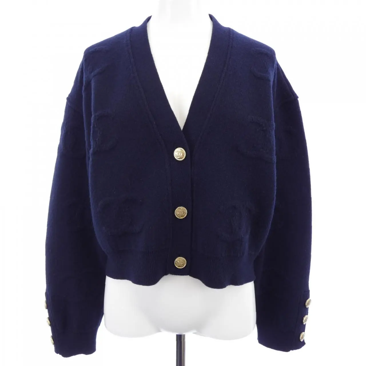 Pre-owned CHANEL Cashmere Small Leather Goods Cardigan