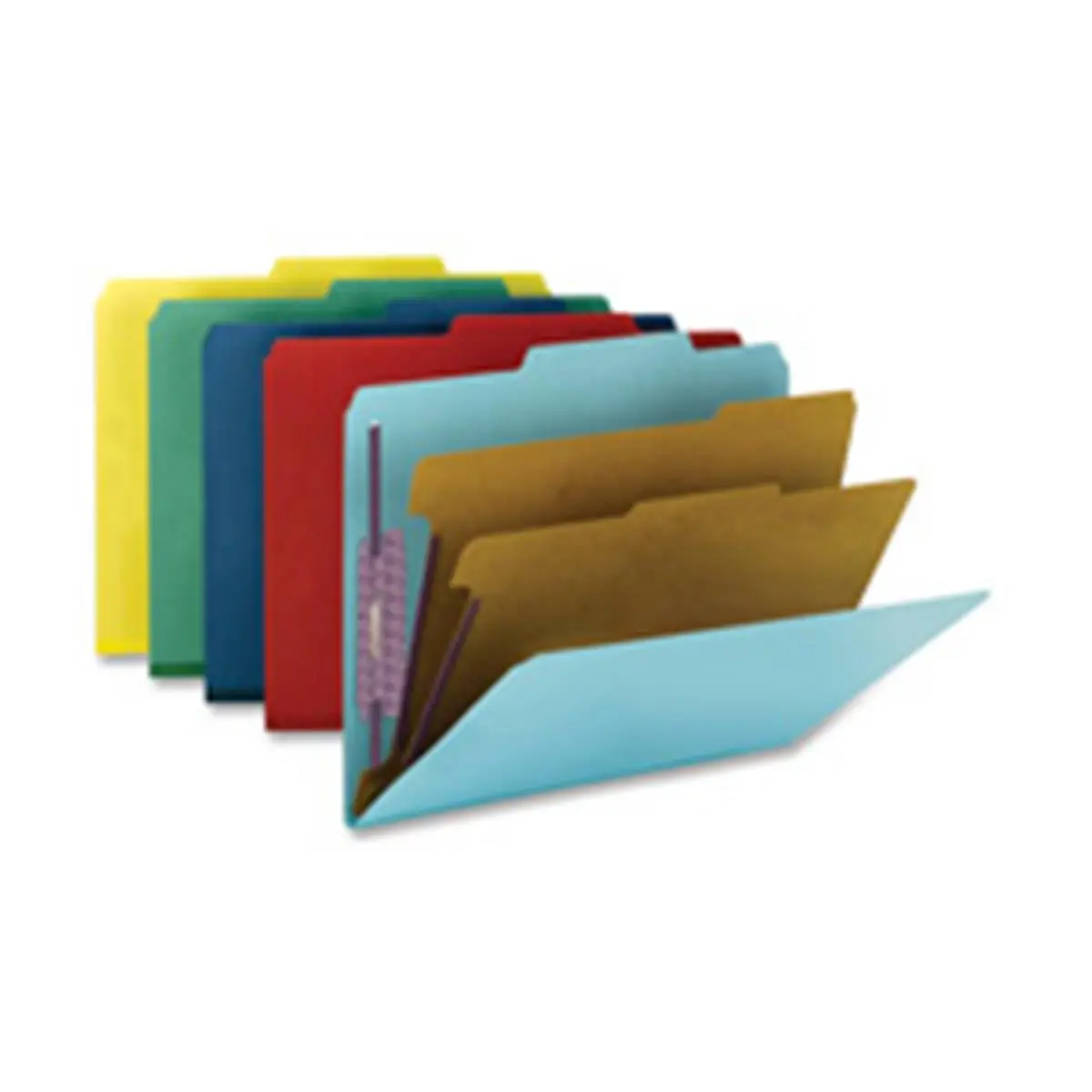 Smead SMD14204 Classification Folders-2 in. Exp-2 Div-Top Tab-Letter-10-BX- BE