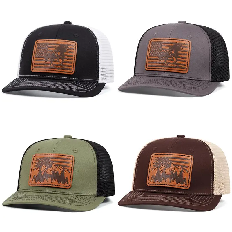 Unisex Classic Baseball Cap Richardson Mustang Label Design Trucker Cap Adjustable Size Breathable Daily Wear Men And Women Sun Visor Hat Travel Fit Outdoor Activities Net Cap