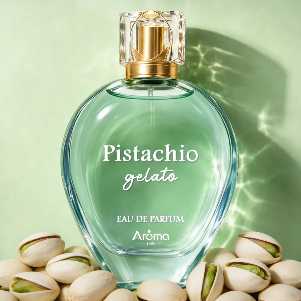 Pistachio Gelato Eau de Parfum 100ml | Pistachio, Almond, Roasted Hazelnut, Rich Sweet Cream, Marshmallow Long-Lasting Fragrance  Gift for Women