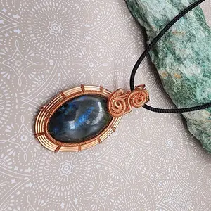 Wire wrapped pendant