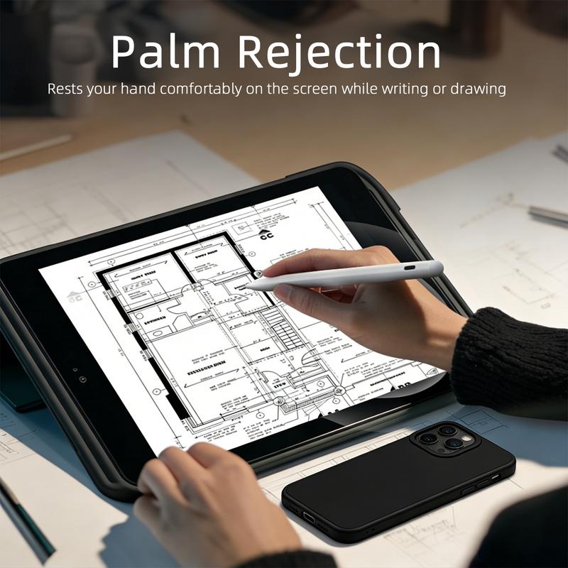 Pencil for Apple iPad A16 11 and 10 Generation, Fast Charging Stylus for 2026-2018, for iPad 11-6 Generation, Air 11-Inch/13-Inch M3/M2/5th-3 Generation, pro 13 "/11"/M4/12.9 ",Mini A17 Pro 7/6/5Th Palm Rejection Tilt Sensitivity pen TikTokShopHolidayHaul