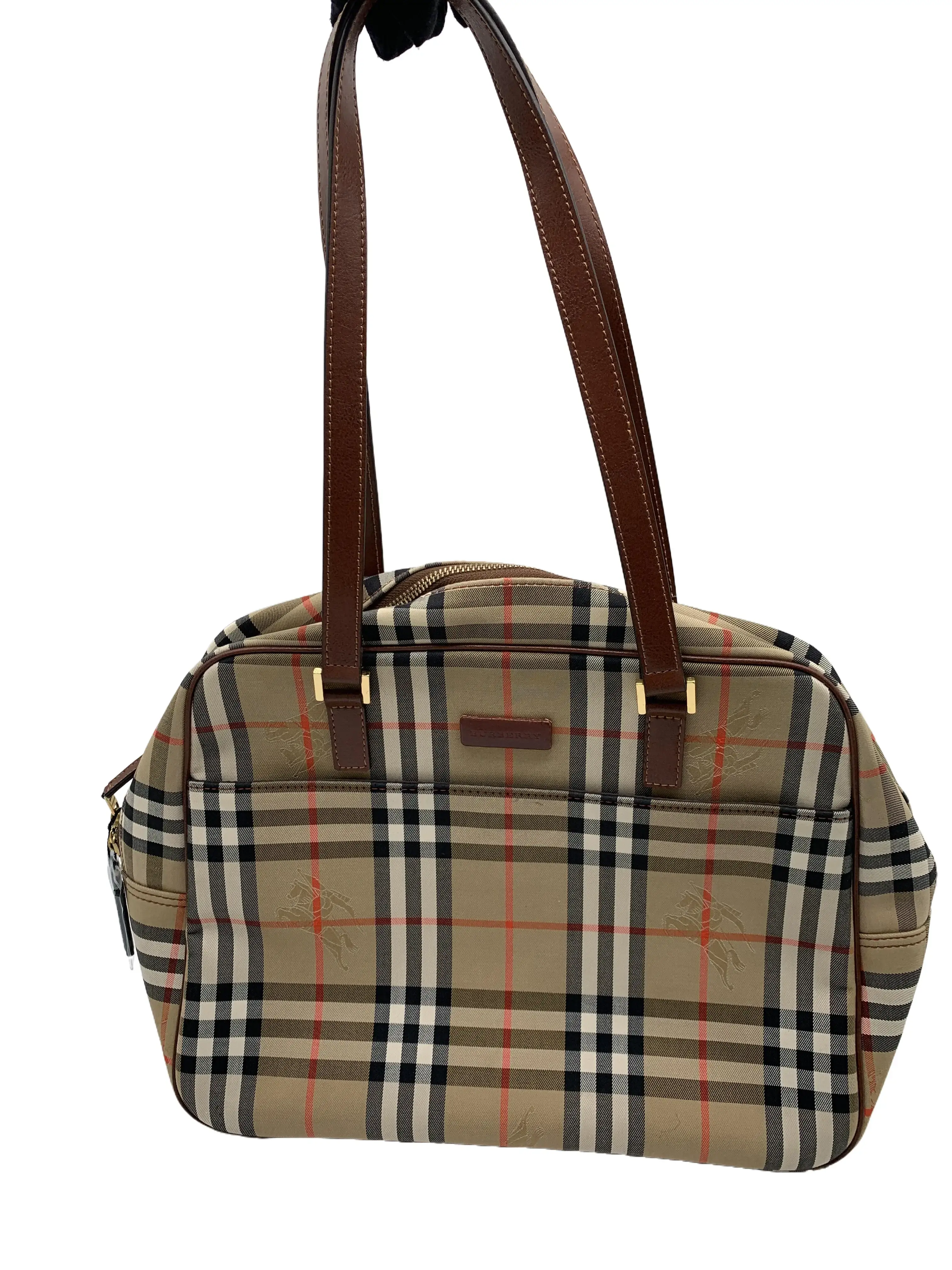 Pre-owned BURBERRY Vintage Check Handbag Shoulder Bag/E02624015/4015