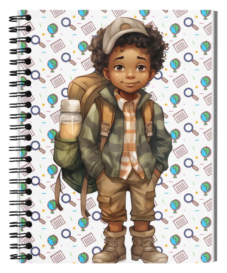 African American 1 Subject Notebook, 100 Sheets