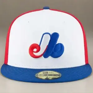 New Era Montreal Expos White Cooperstown Collection Wool 59FIFTY Fitted Hat, MLB Streetwear Style