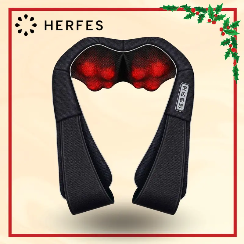 Neck and Back Massager with Heat Function 8 Kneading Nodes Adjustable Speeds 15-Minute Auto-Shutoff Lightweight Daily Use Valentine's Gift For Him & Her TikTokShopStockUp 0