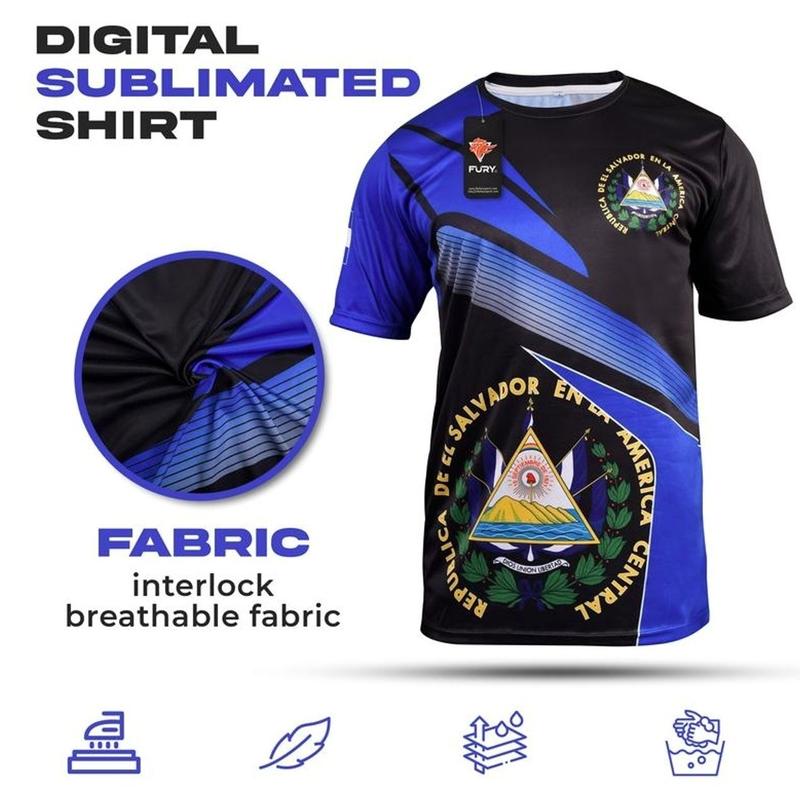 Fury Elite Dual-Tone Series: The Blue & Black El Salvador Soccer Jersey—Where Tradition Meets Modernity shirtslatinas