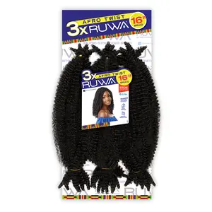 Sensationnel Braids XPRESSION 3X Ruwa Pre-Stretched Braid Afro Twist 16"
