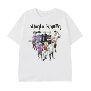 Atlanta Kaisen T-Shirt, Jujutsu Kaisen Anime Tee, Gifts Shirt, Unisex Vintage Graphic Tees Gothic Grunge Y2k Emo Scene Amity Affliction Style Clothes Men Women Streetwear B4N
