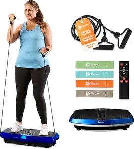 Hovert 3D Vibration Plate – Dual-Motor Full-Body Toning Platform for Strength, Balance & Low-Impact Home Workouts with 99 Speeds, 3 Motion Modes & Resistance Bands