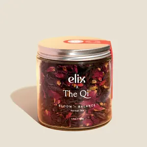 Bloom & Balance Hormone Balance Herbal Tea (Caffeine-Free Calm) Calm Mood & Bloat Relief Tea — Herbal Blend Women’s Balance Tea — Mood & Bloating Support