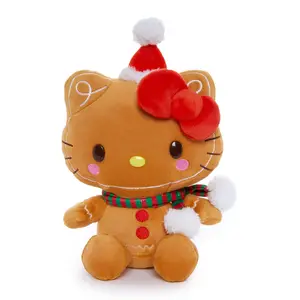 Hello Kitty 7" Plush (Holiday Gingerbread Friends)